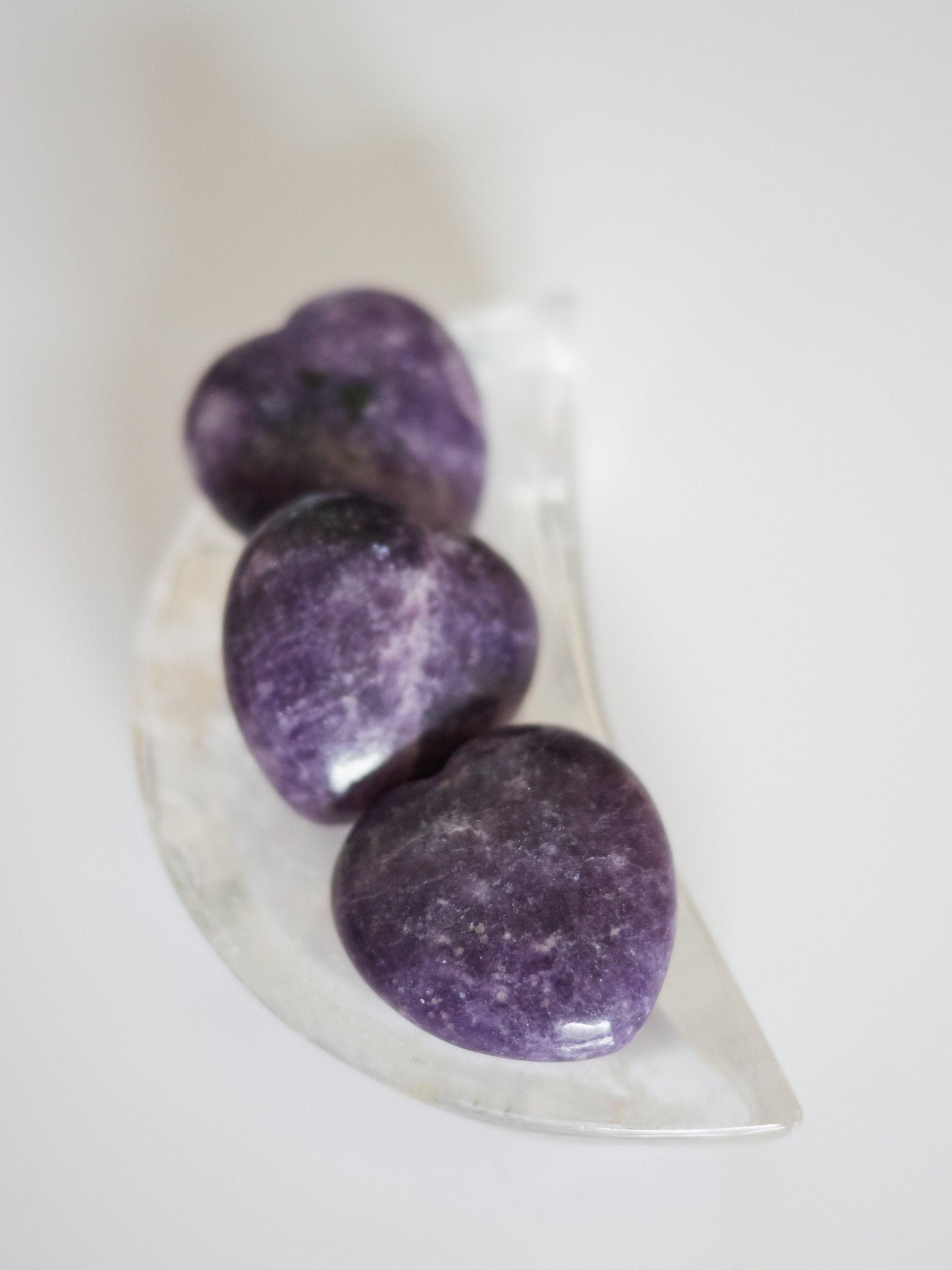 Small Lepidolite Heart Carving