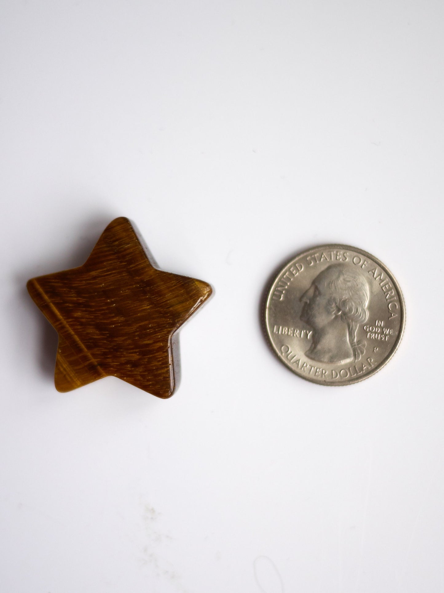 Small Tiger Eye Star Carving