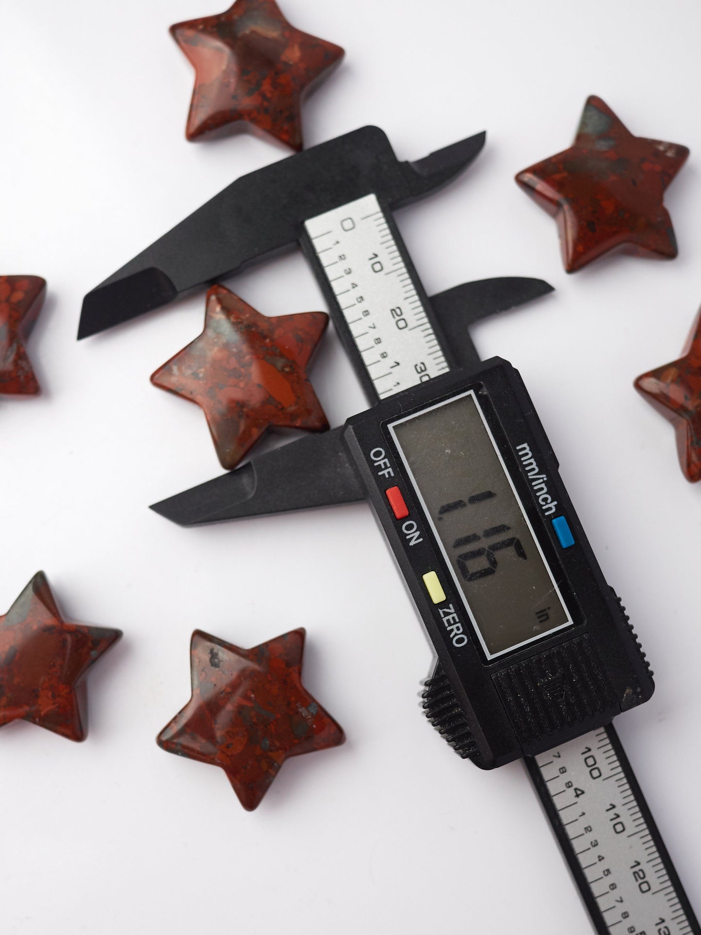 Small Bloodstone Jasper Star Carving