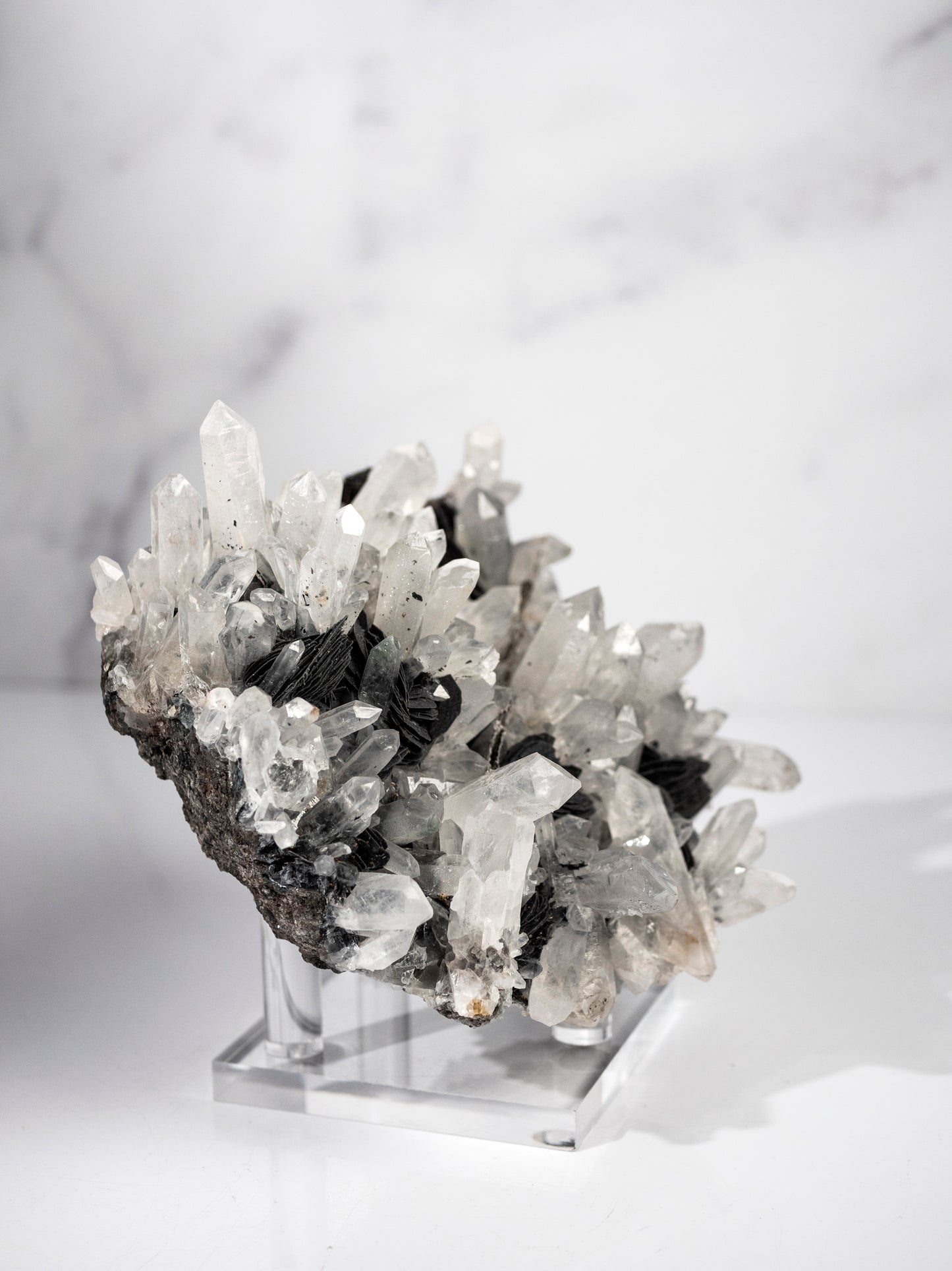 Hematite with Scepter Quartz Crystals from the Guangdong Province