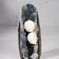 Mordenite, Apophyllite, Blue Chalcedony Geode from India