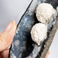 Mordenite, Apophyllite, Blue Chalcedony Geode from India