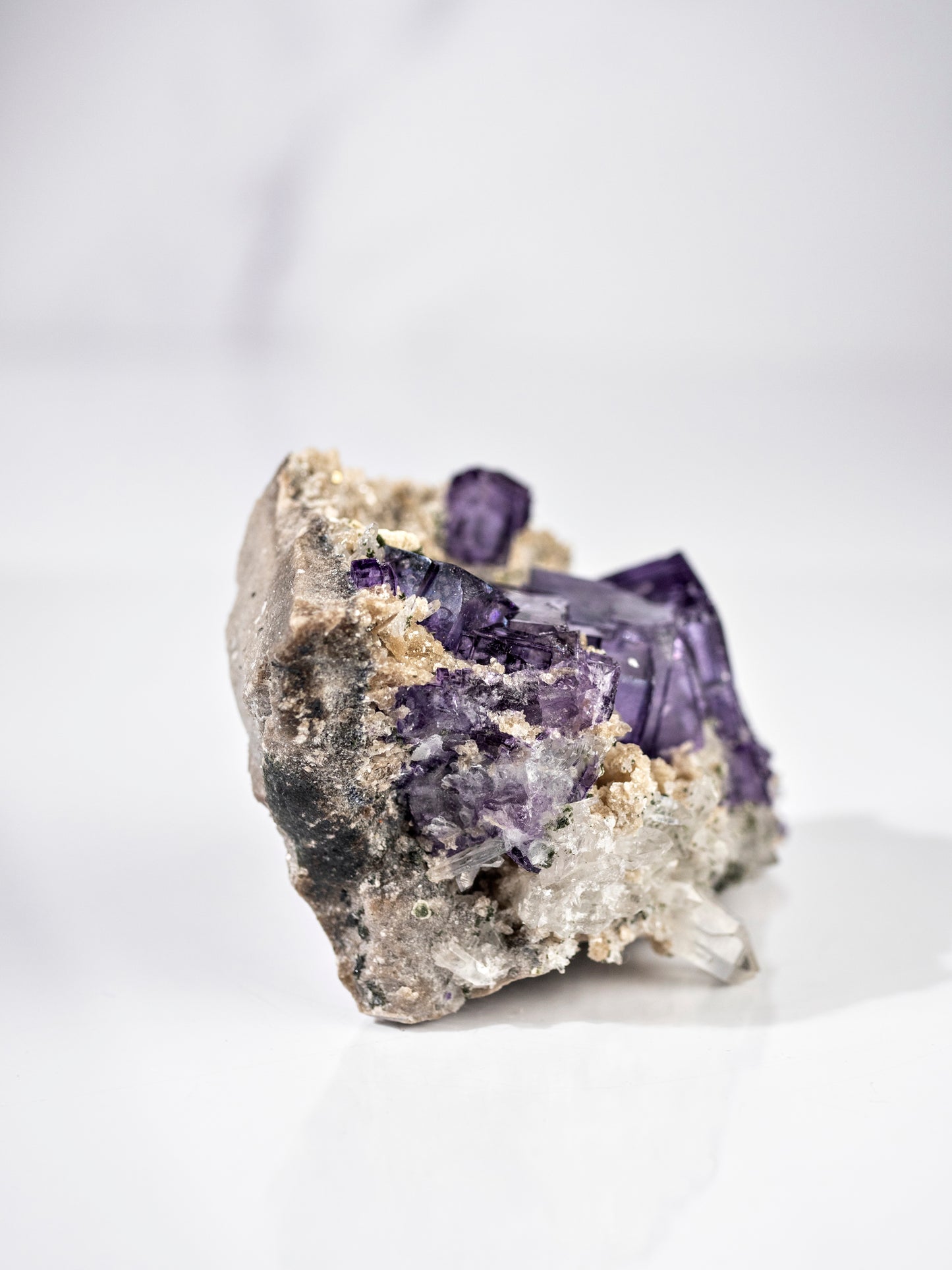 Fluorite and Quartz from Yaogangxian Mine, China