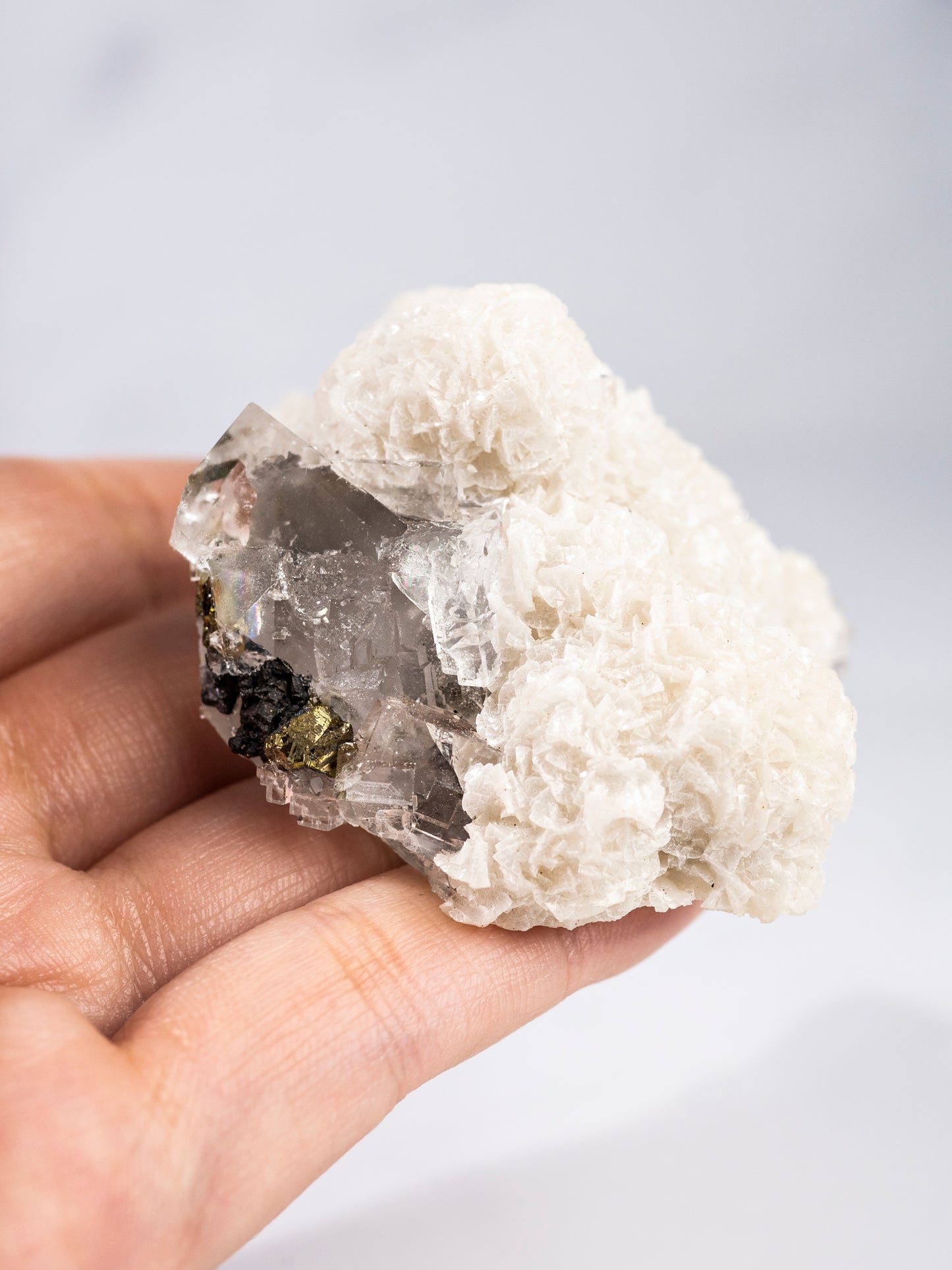 Fluorite, Dolomite, Chalcopyrite, Magnetite, from Xianghualing, China