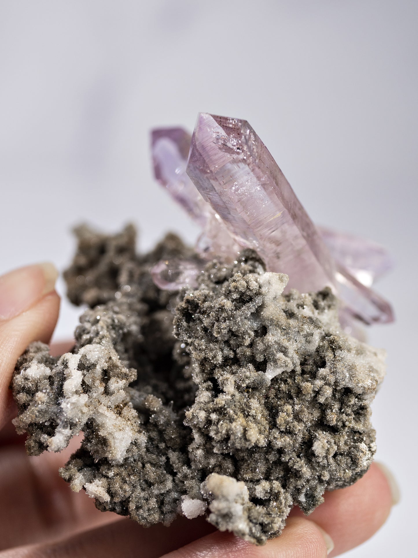 Amethyst on Matrix from Veracruz, Mexico