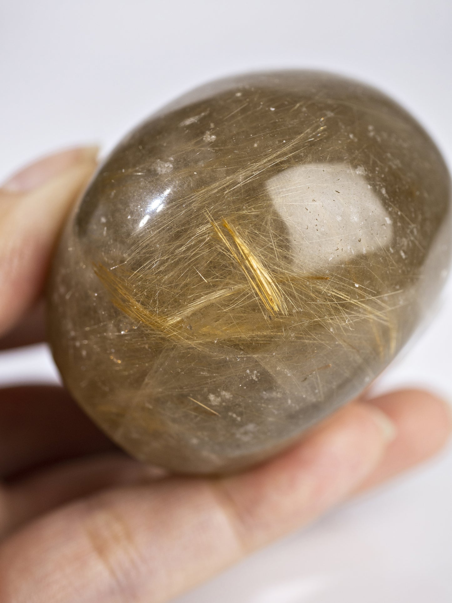 Golden Rutilated Quartz Skull