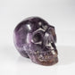 Gem Lepidolite Carved Skull