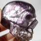 Gem Lepidolite Carved Skull