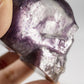 Gem Lepidolite Carved Skull