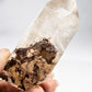 Silvery Gold Rutile in Quartz Polished Tower