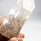 Silvery Gold Rutile in Quartz Polished Tower