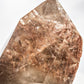 Silvery Gold Rutile and Inclusion in Quartz Semi-polished Tower