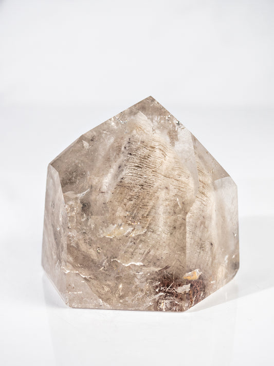 White Thousand Layer Inclusion in Quartz Tower