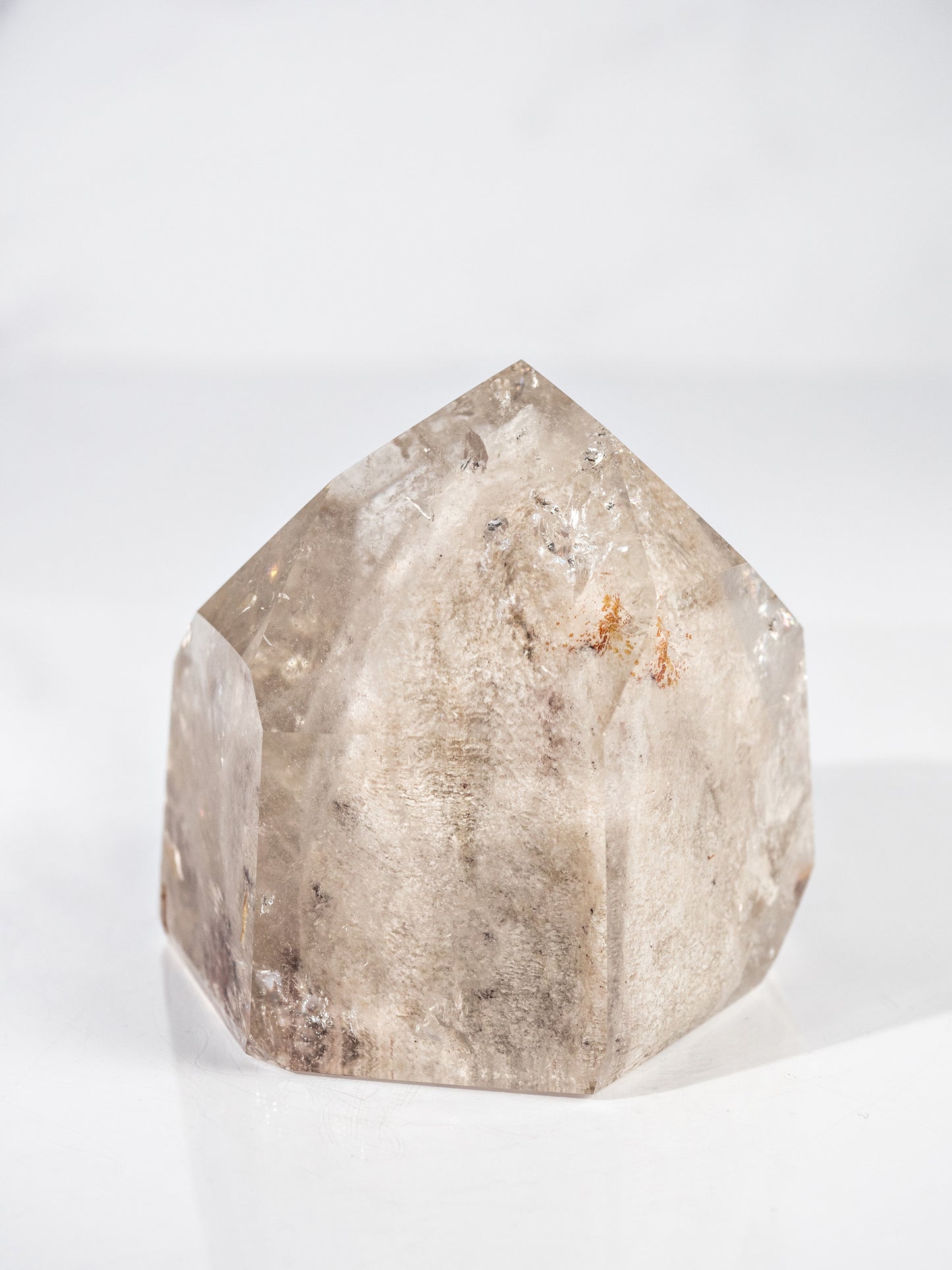 White Thousand Layer Inclusion in Quartz Tower