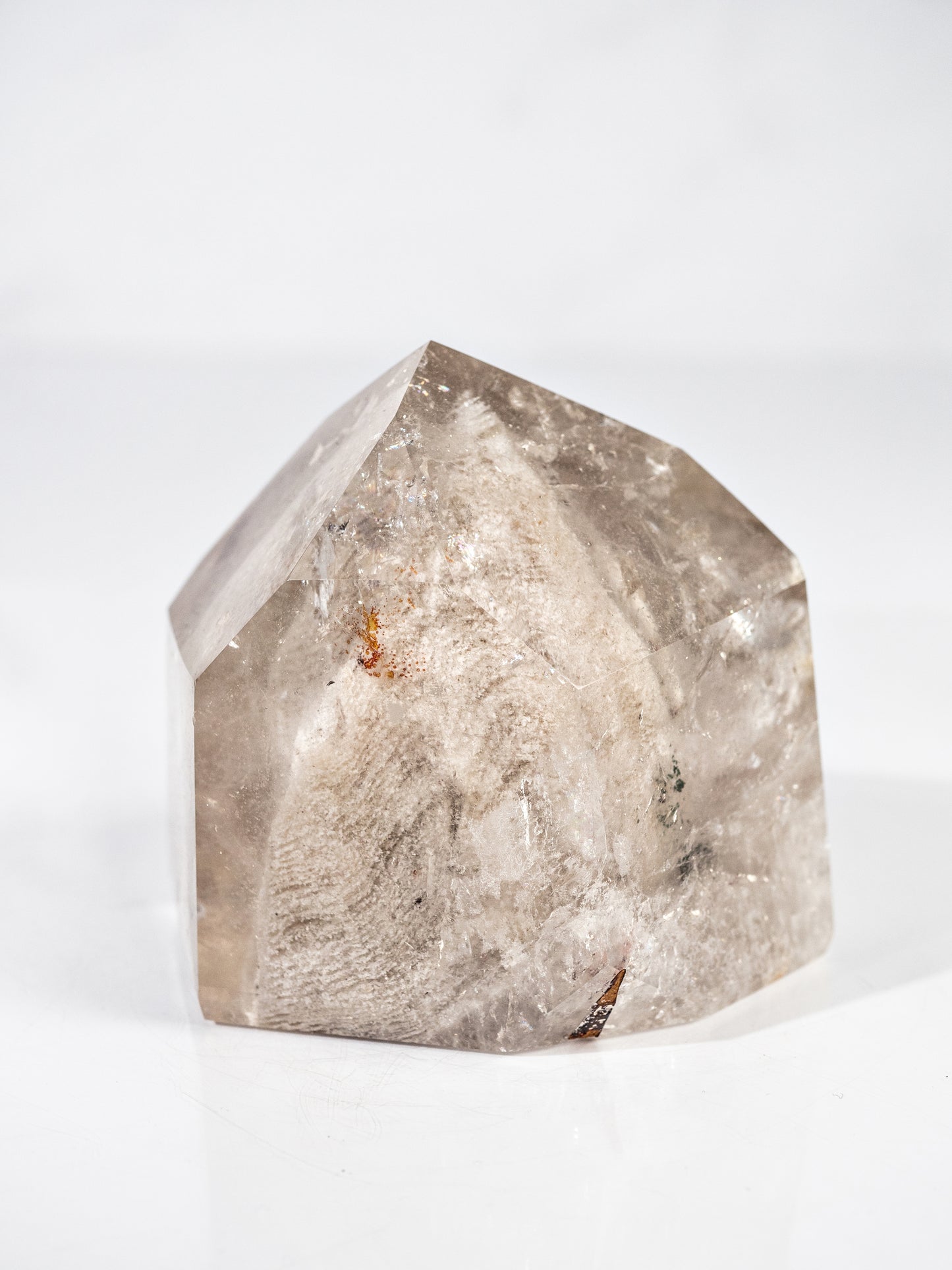 White Thousand Layer Inclusion in Quartz Tower