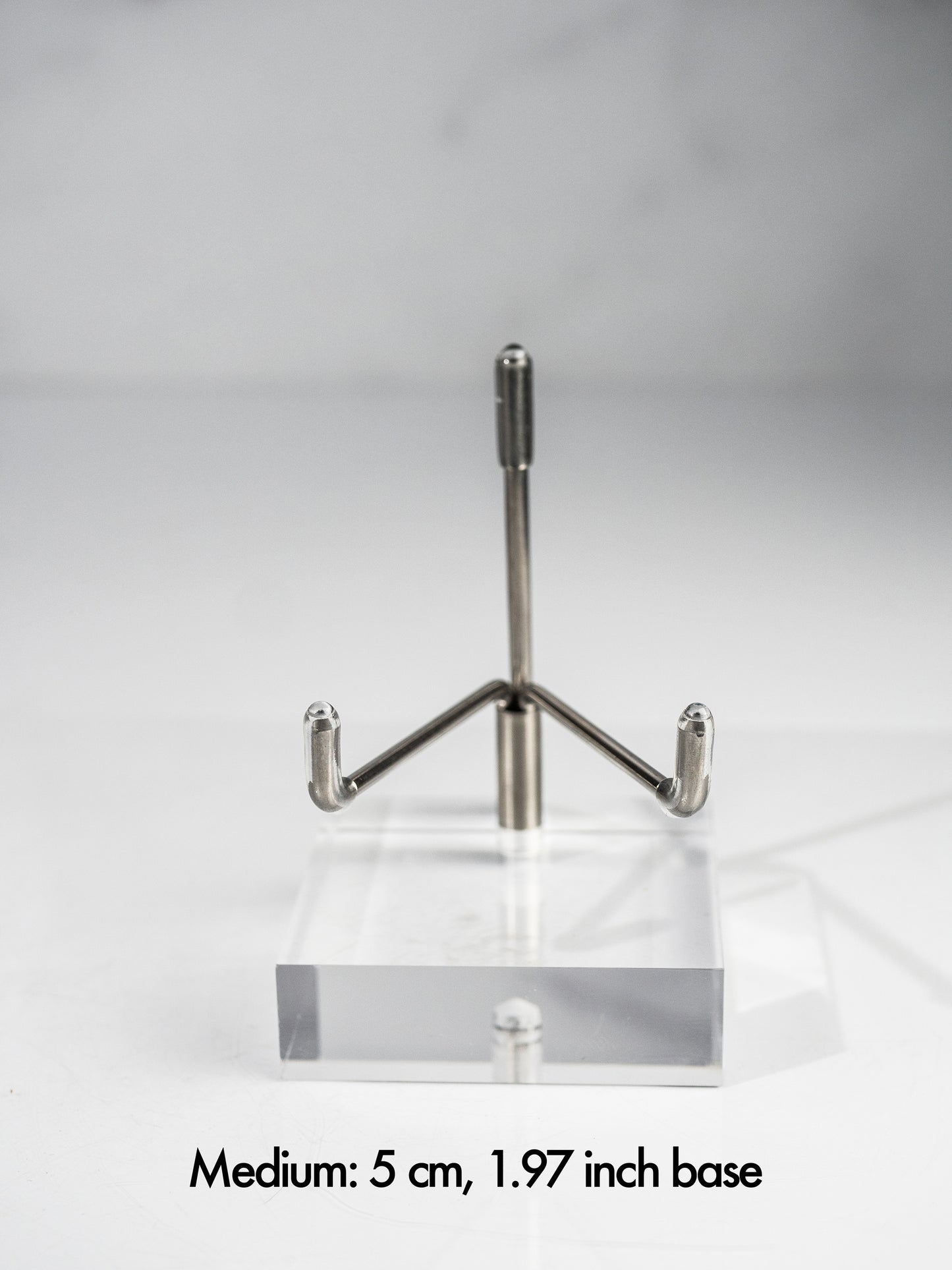 Adjustable Metal Arm Display Stand Easel on Acrylic Base