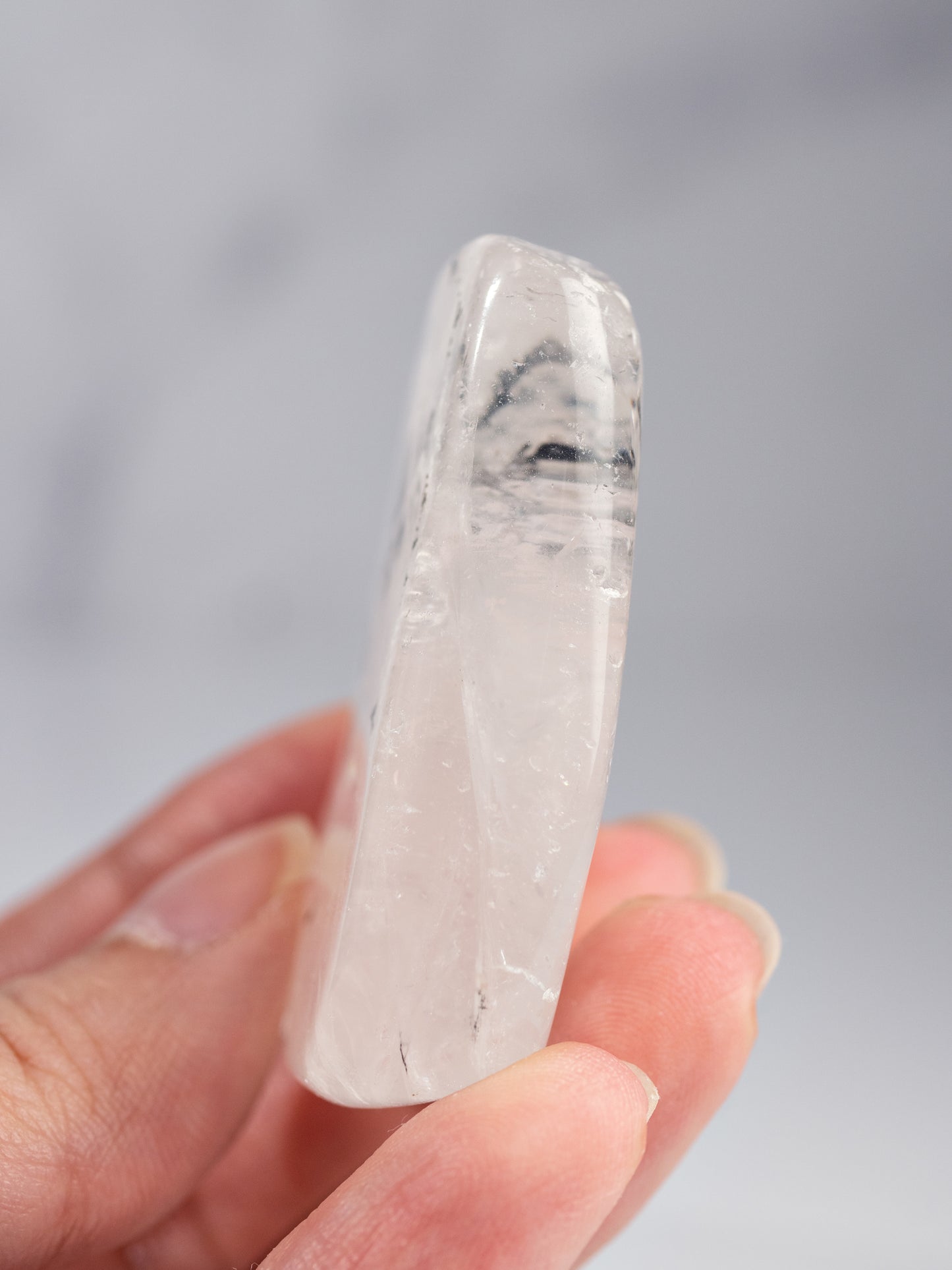 Dendritic Quartz Tumbled Palm Stone