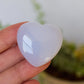 Blue Chalcedony Small Heart Carving