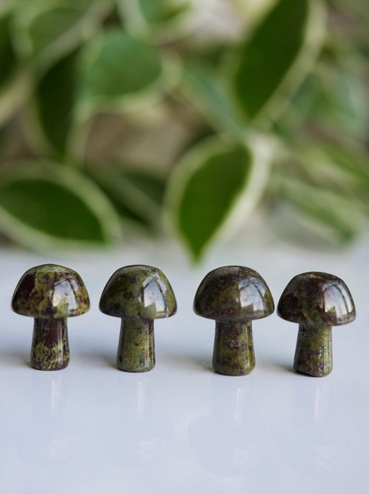 Small Dragon Stone Mushroom Carving