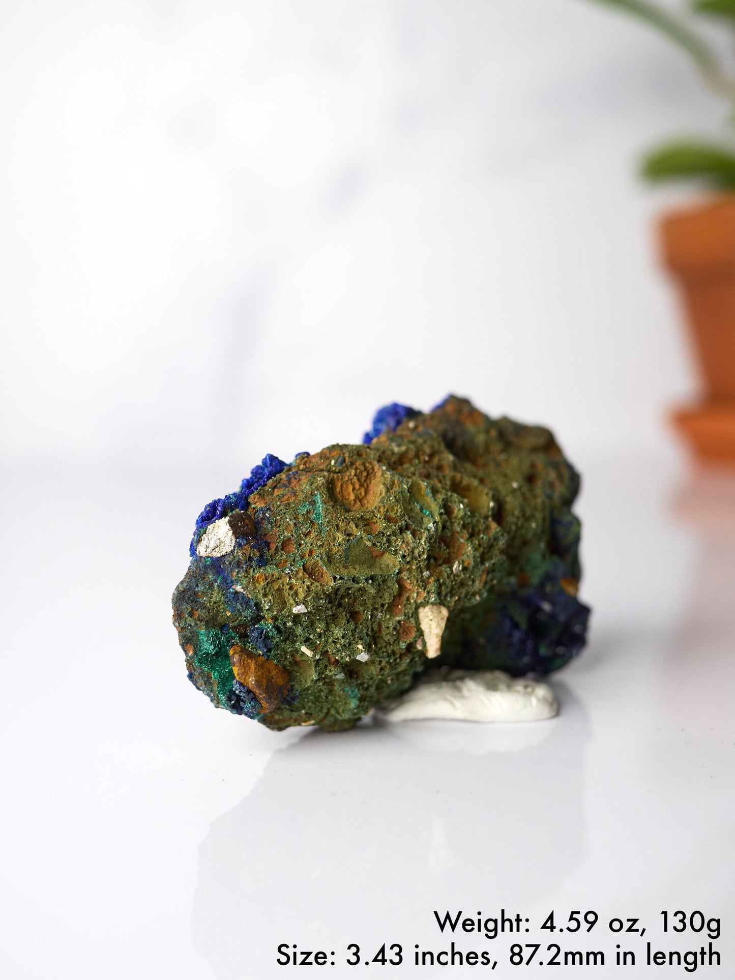 Azurite and Malachite on Matrix