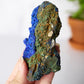 Azurite and Malachite on Matrix