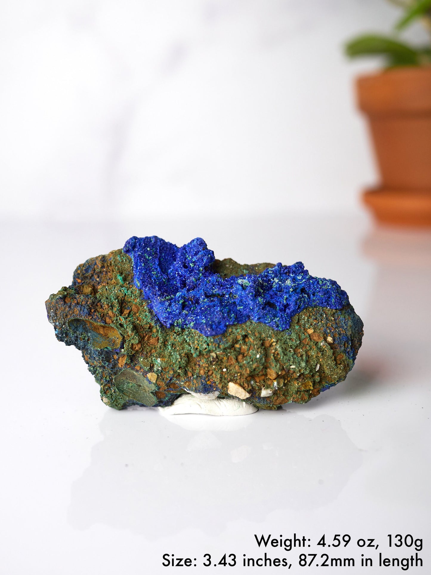 Azurite and Malachite on Matrix