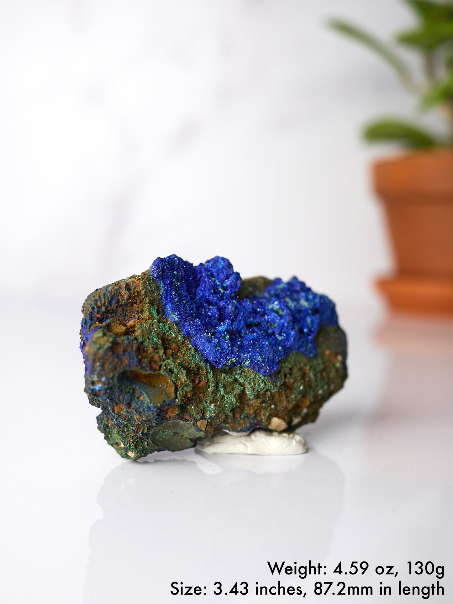 Azurite and Malachite on Matrix