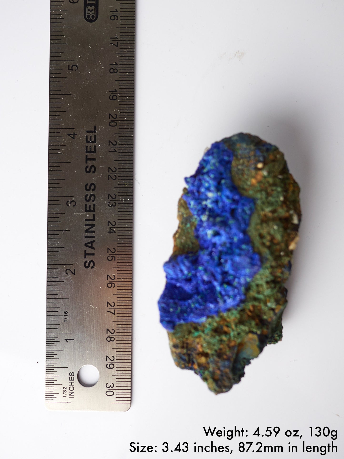 Azurite and Malachite on Matrix