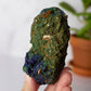 Azurite and Malachite on Matrix