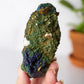 Azurite and Malachite on Matrix