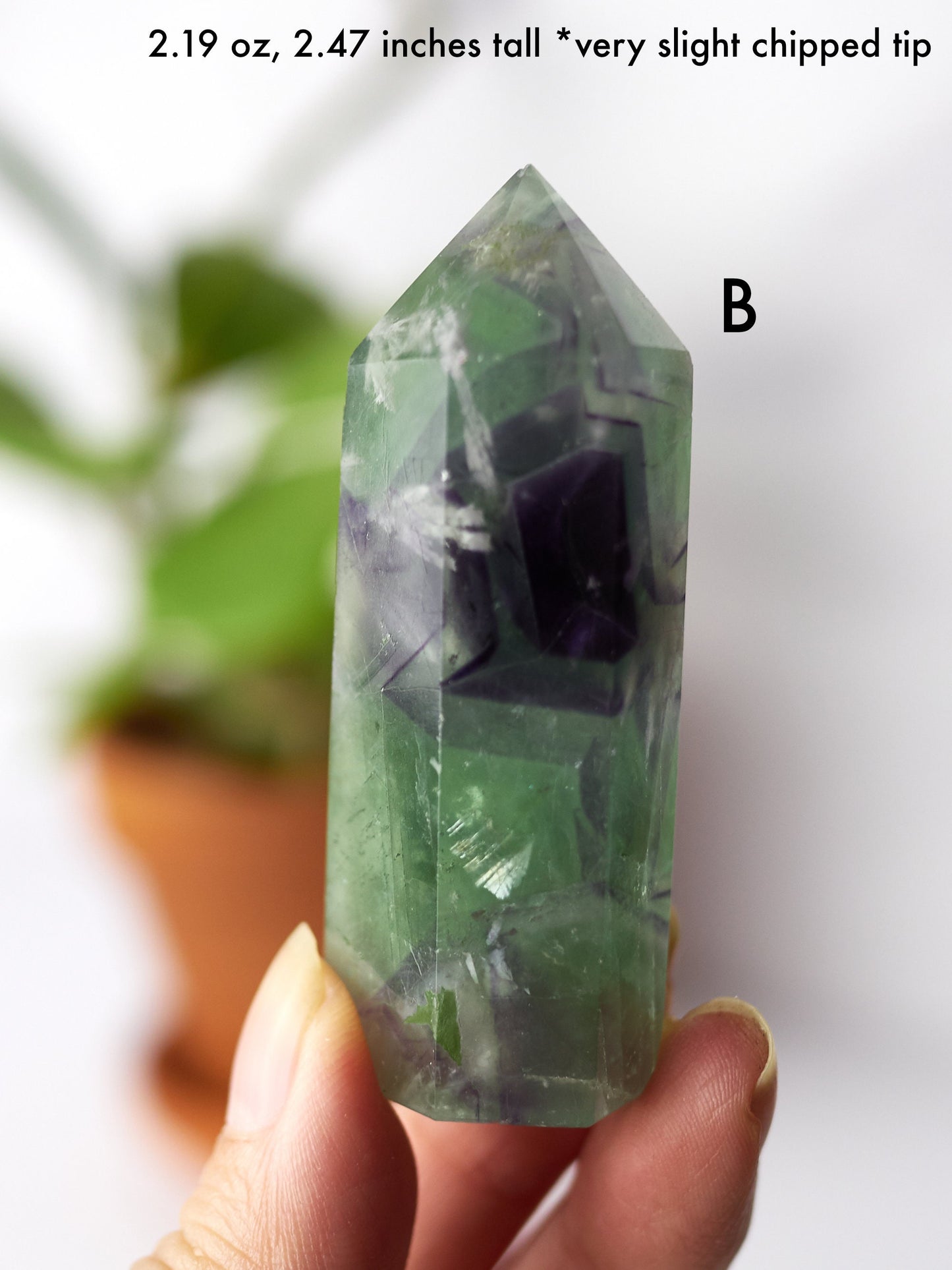 Snowflake Fluorite Tower