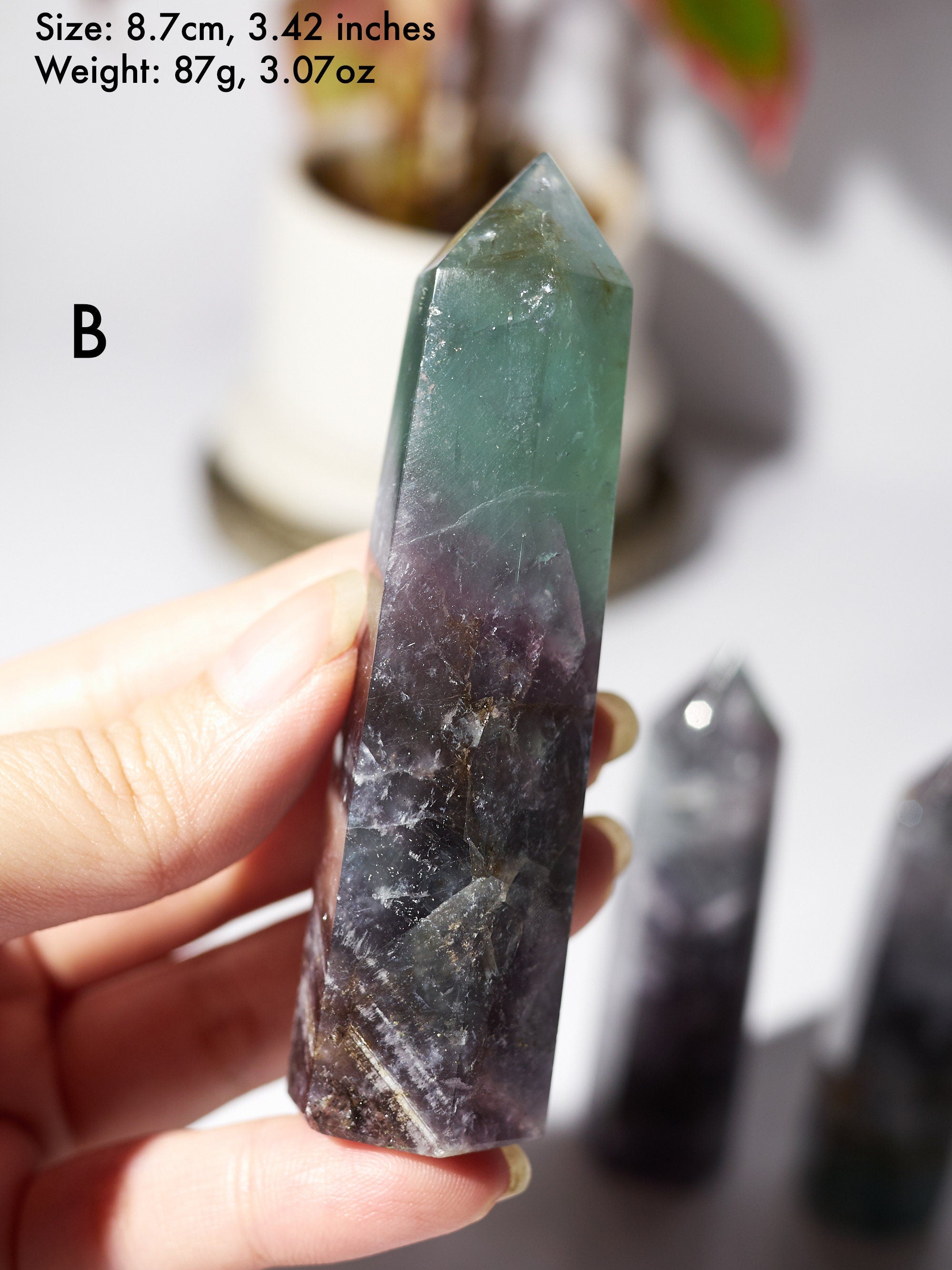 Fluorite Tower | Crystal Tower | Australia | Rainbow Inclusions popular