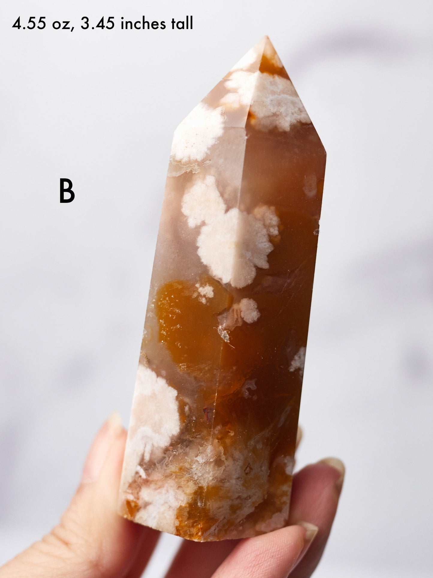 Carnelian Flower Agate Tower