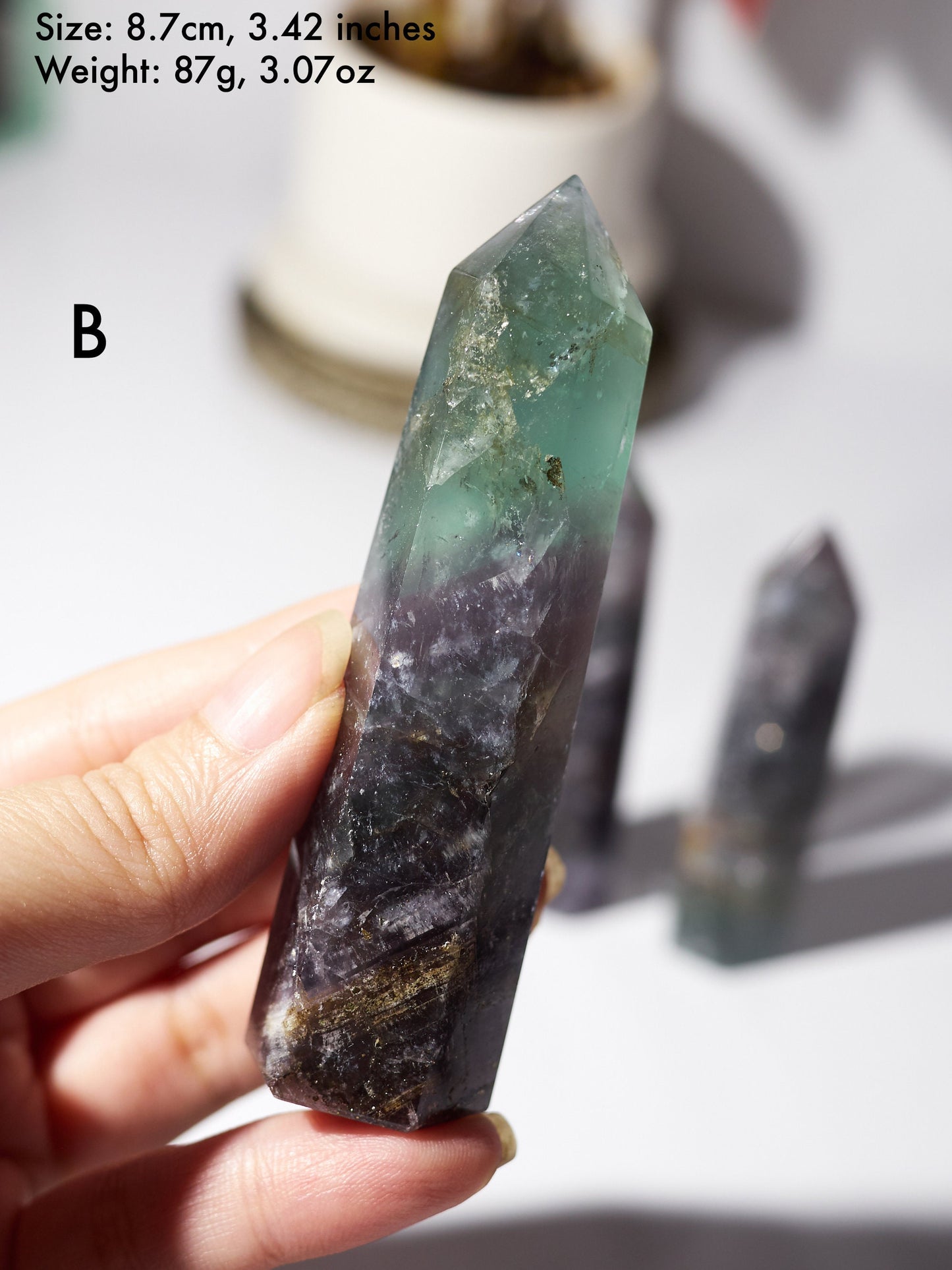 Fluorite With Pyrite Inclusions Tower