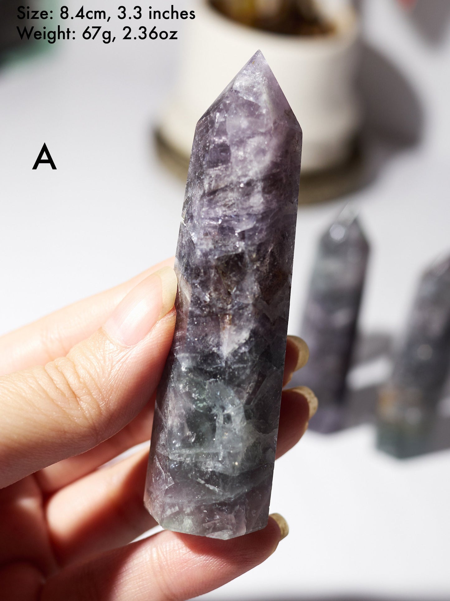 Fluorite With Pyrite Inclusions Tower