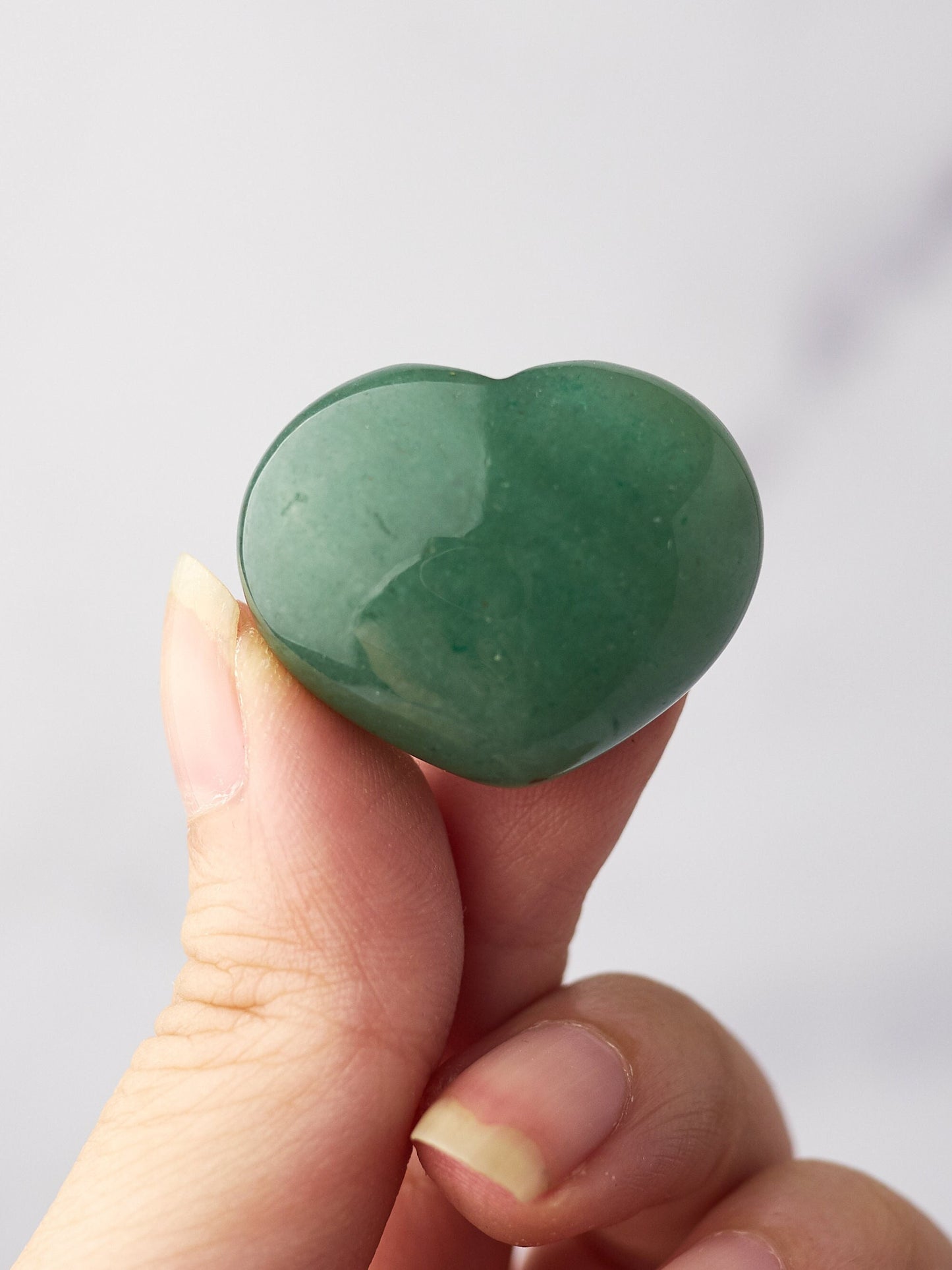 Small Green Aventurine Heart Carving