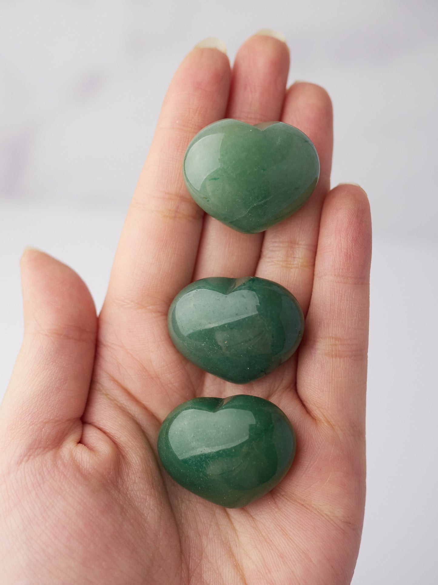 Small Green Aventurine Heart Carving