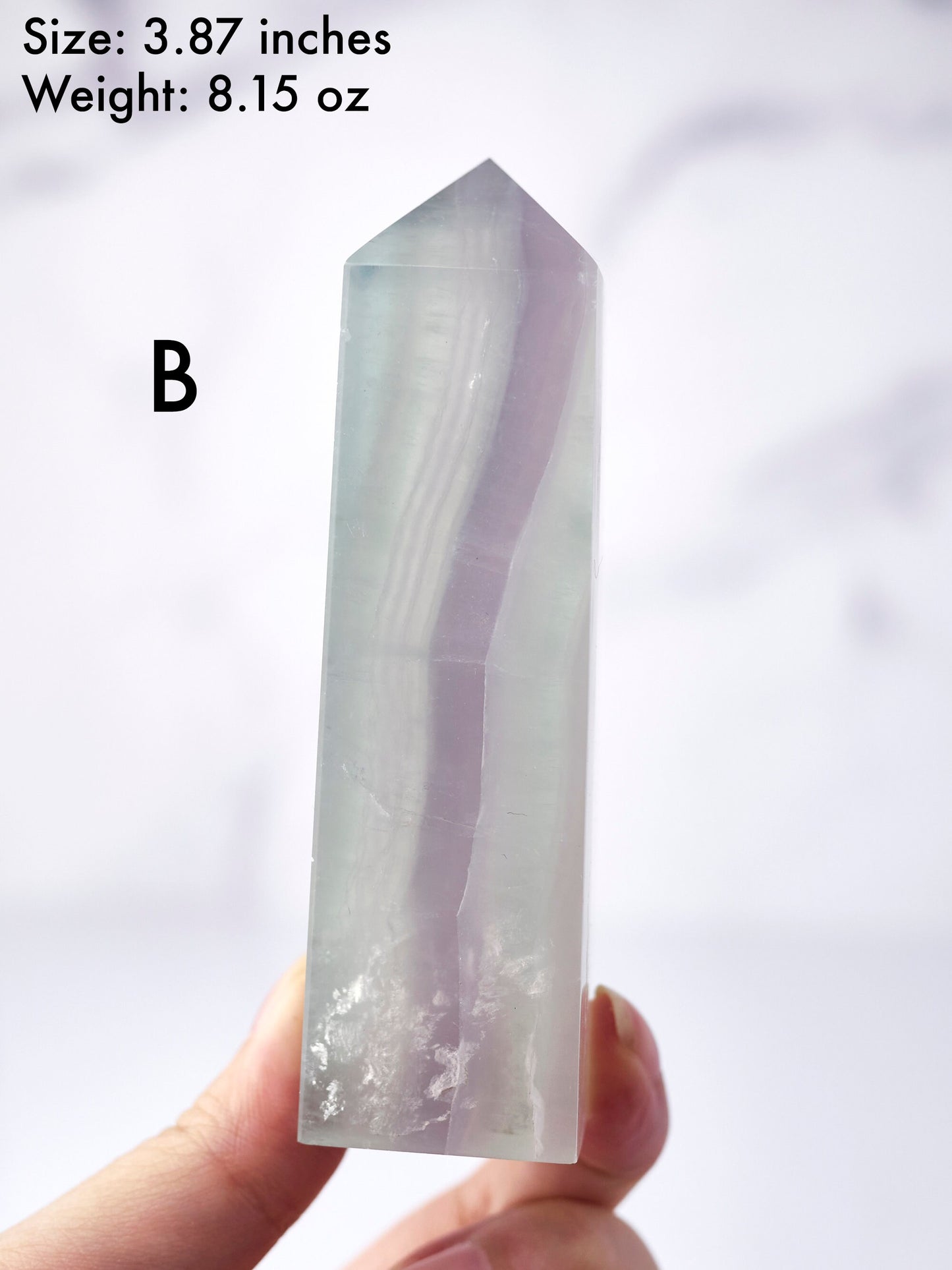 Lavender Yttrium Fluorite Tower