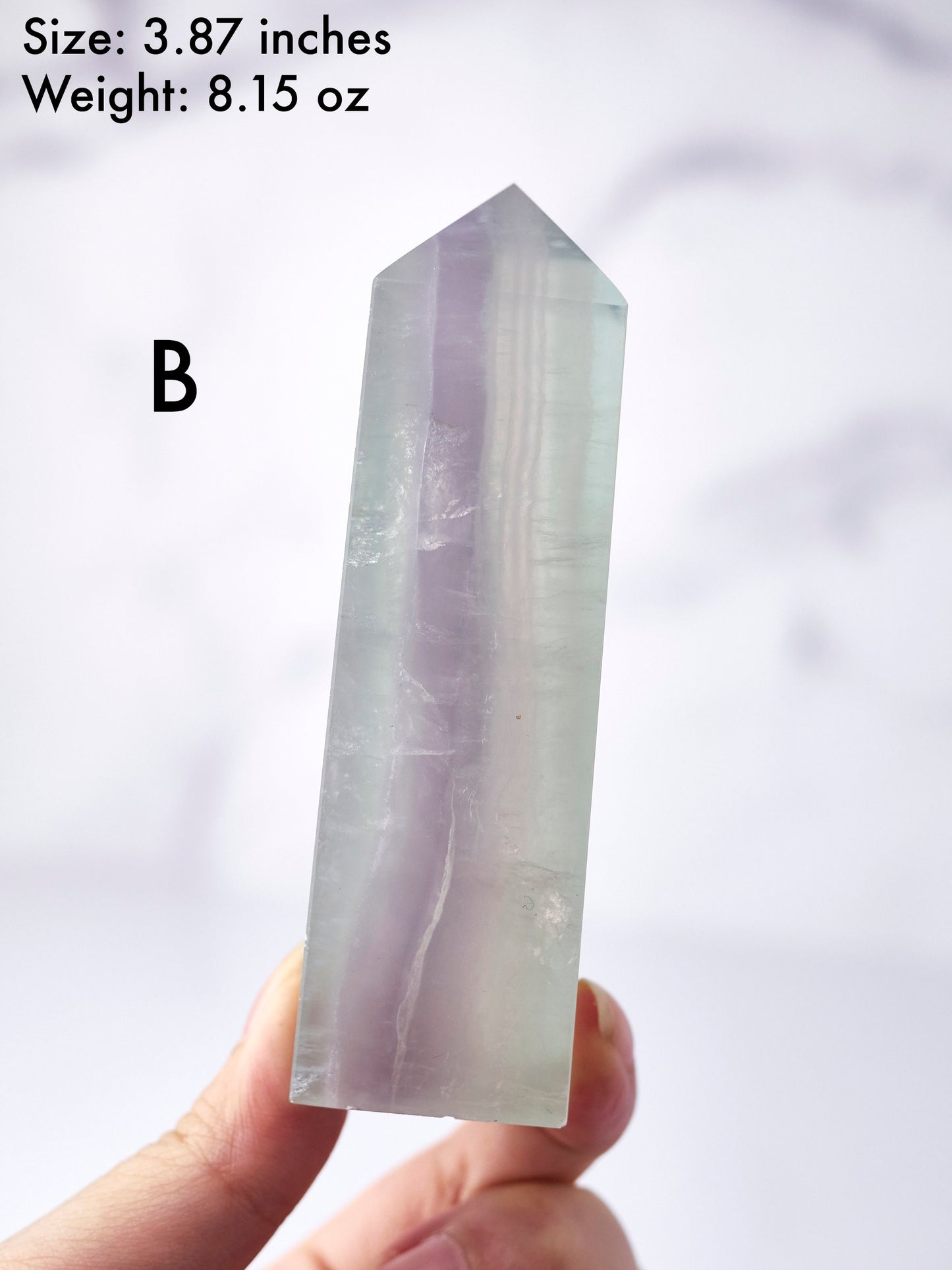 Lavender Yttrium Fluorite Tower