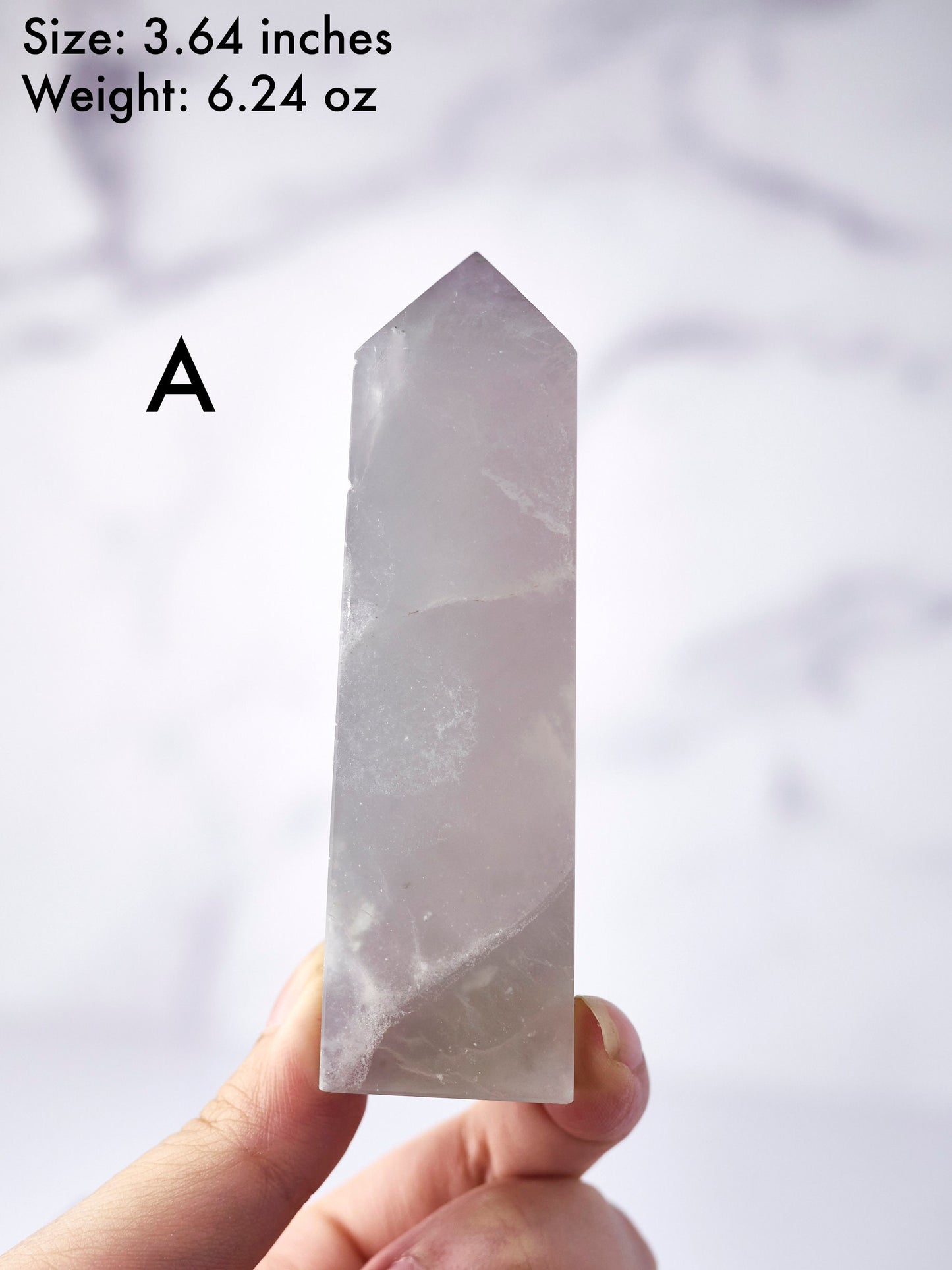 Lavender Yttrium Fluorite Tower