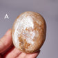 Flashy Peach Moonstone Palm Stone