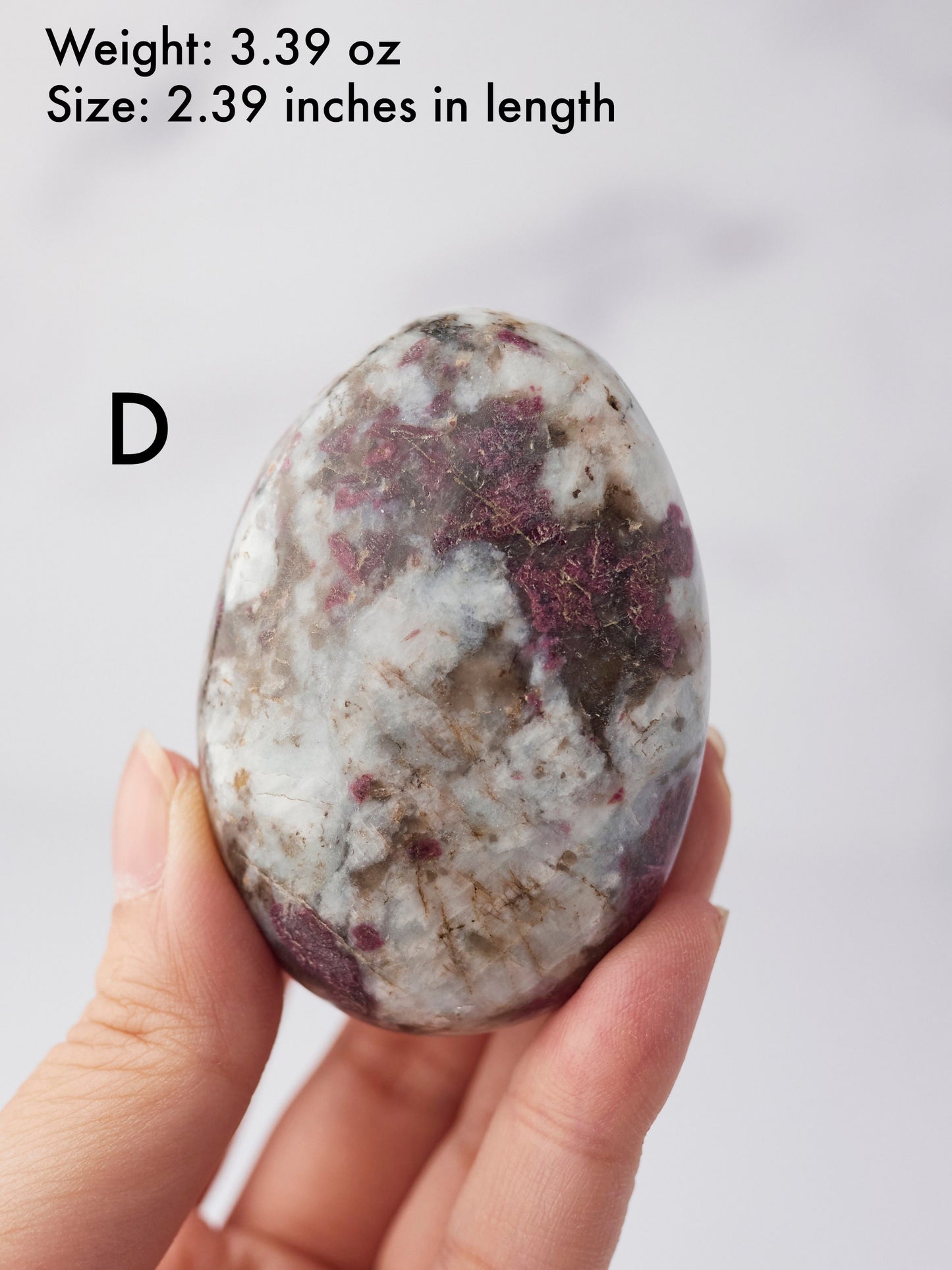 Pink Tourmaline Palm Stone