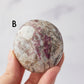 Pink Tourmaline Palm Stone