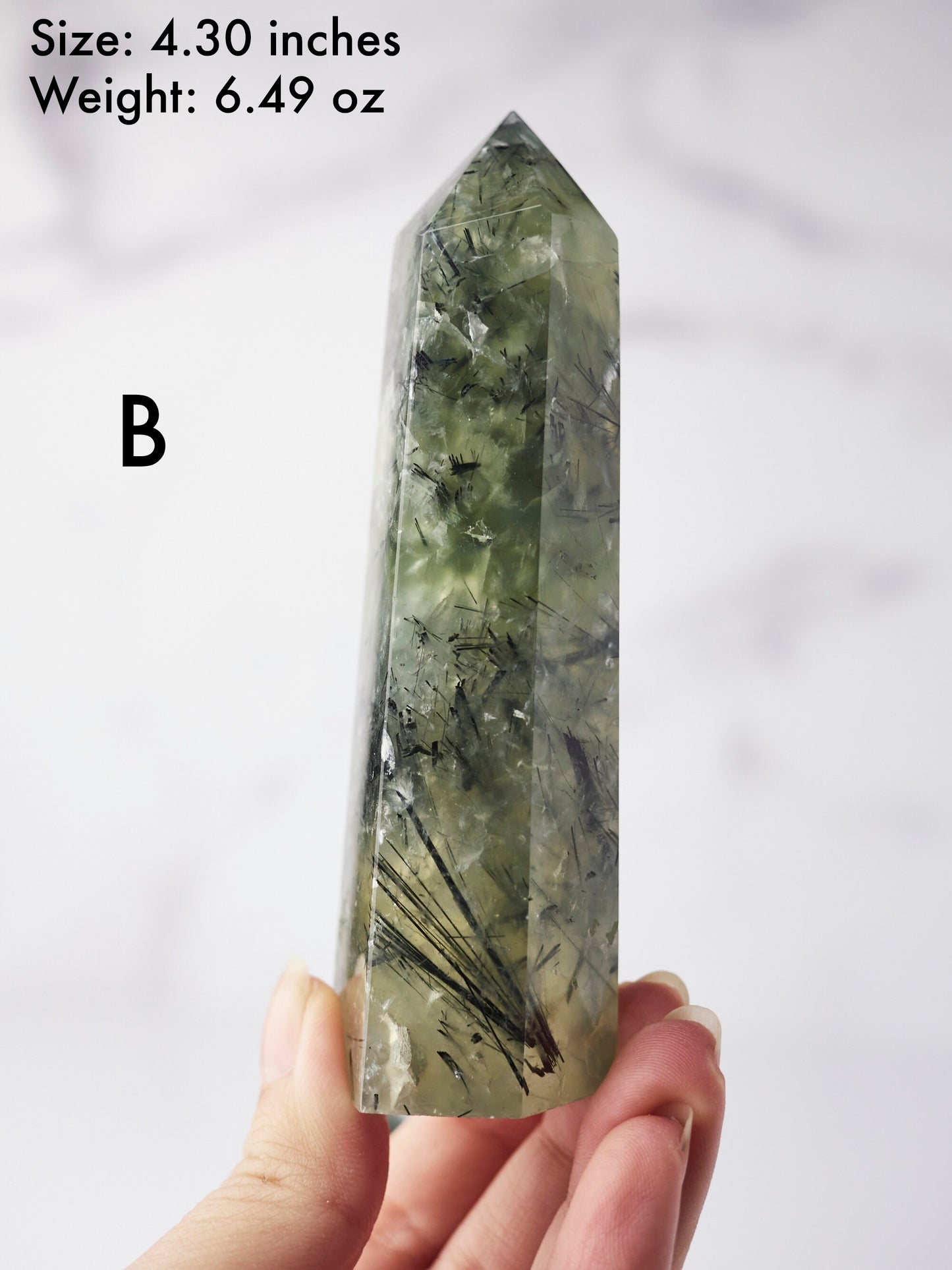 Prehnite with Epidote Tower