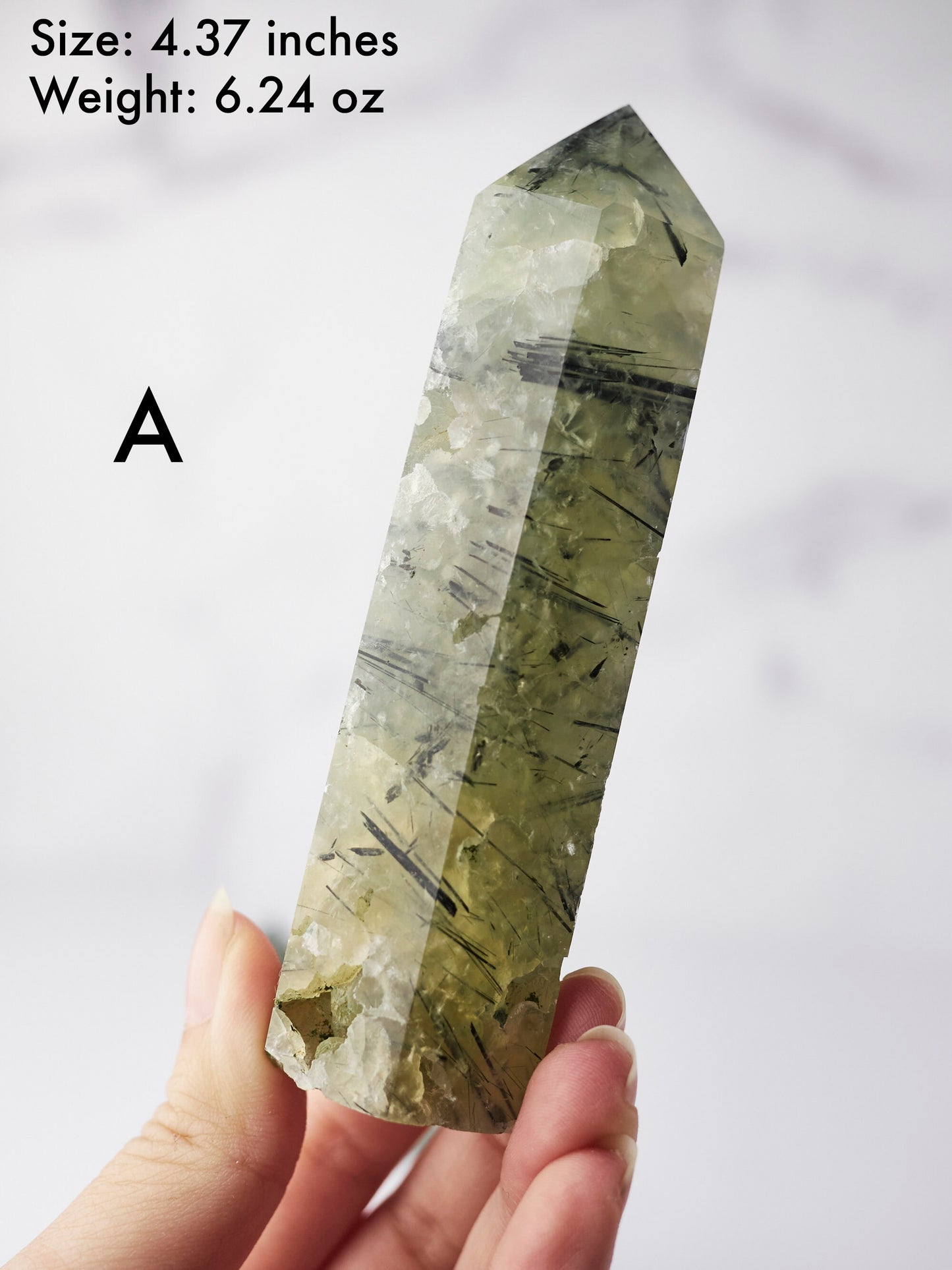 Prehnite with Epidote Tower