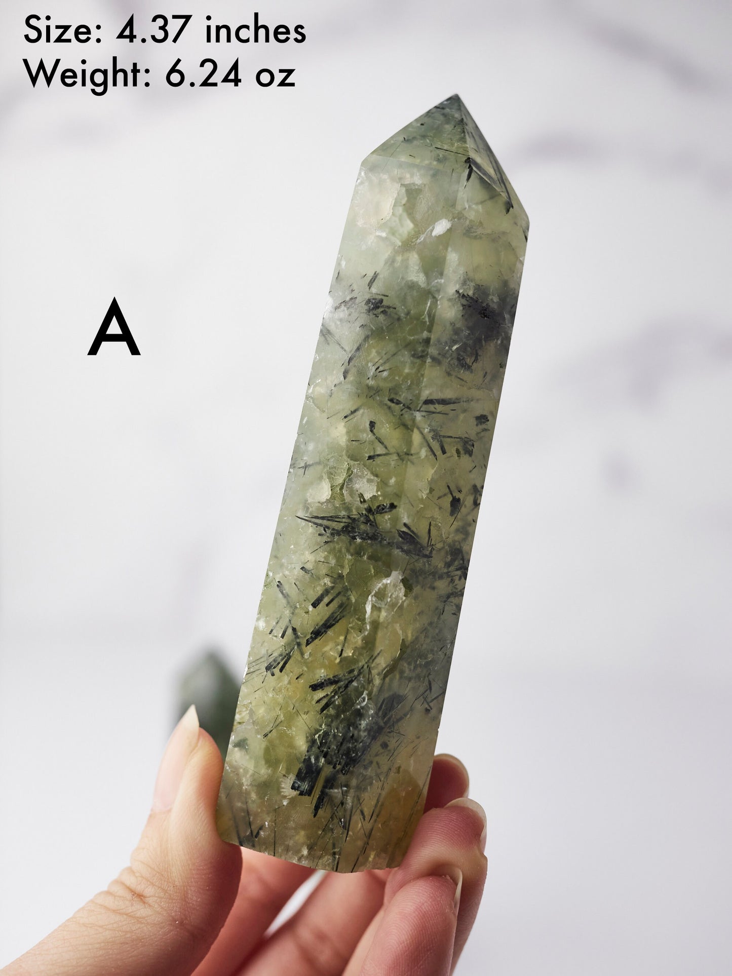 Prehnite with Epidote Tower