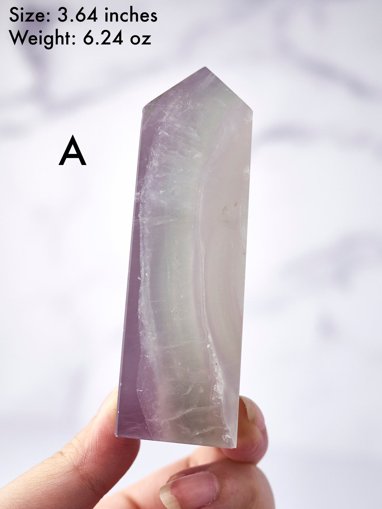 Lavender Yttrium Fluorite Tower