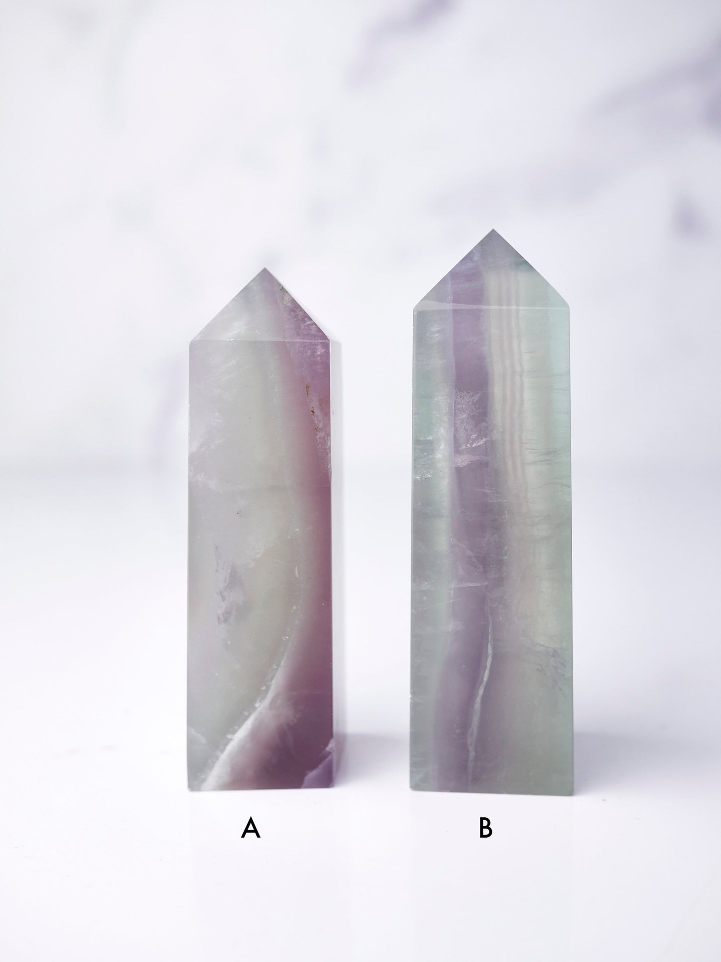 Lavender Yttrium Fluorite Tower