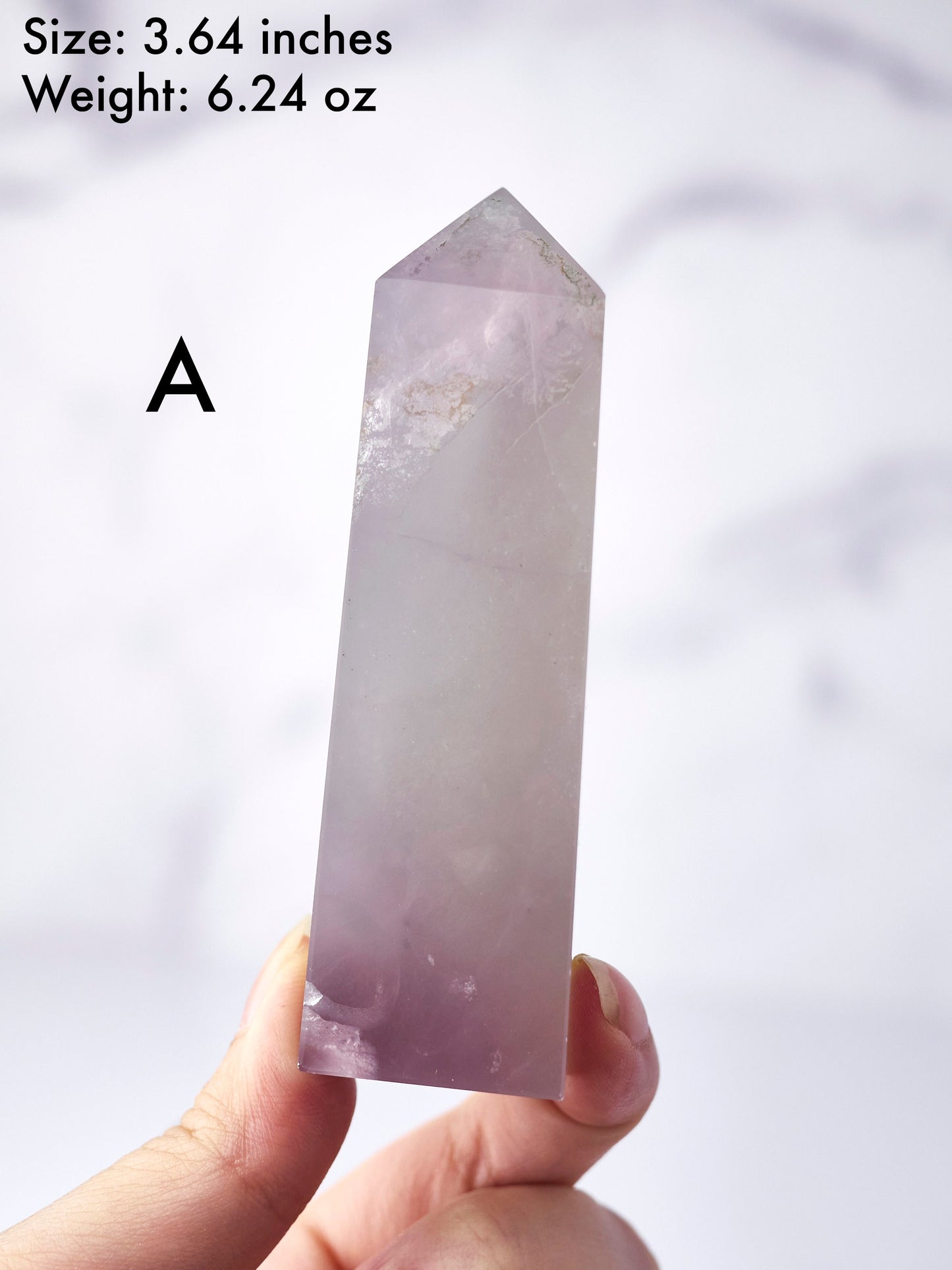 Lavender Yttrium Fluorite Tower