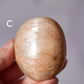 Flashy Peach Moonstone Palm Stone